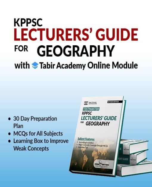 KPPSC Lecturers Guide For Geography