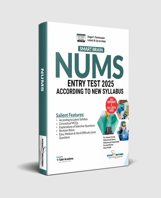 Latest Smart Brain NUMS Entry Test Guide 2025