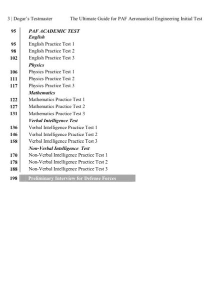 Dogar's PAF Aeronautical Engineering + ISSB Tests Guides Package