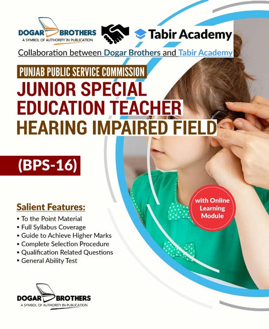 PPSC Junior Special Education Teacher Hearing Impaired Field Guide