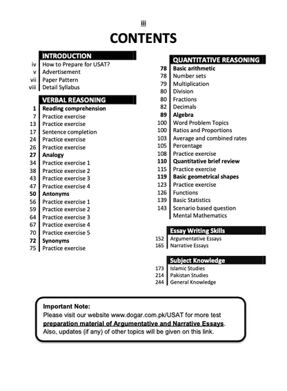 USAT Arts Contents