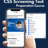 Best CSS Screening Test Online Course 2023