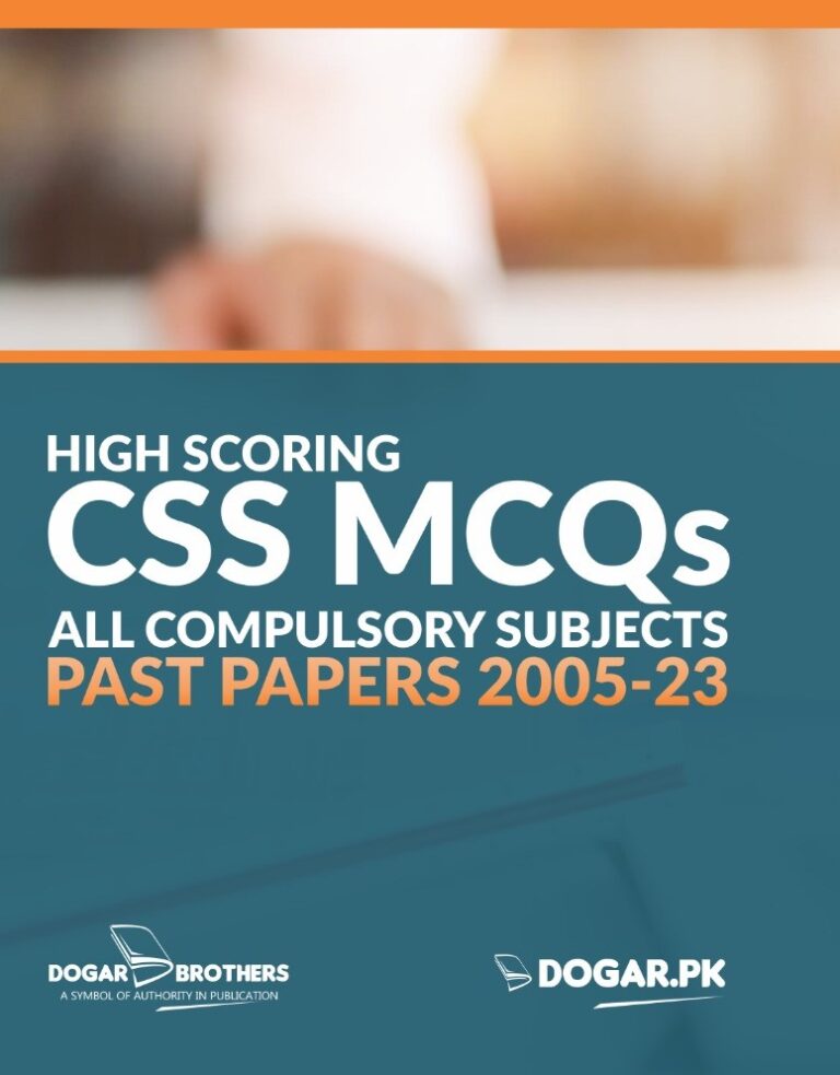 High Scoring CSS MCQs Solved Past Papers (2005-2023) All Compulsory ...