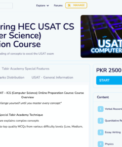 High Scoring HEC USAT CS Computer Science Preparation Course