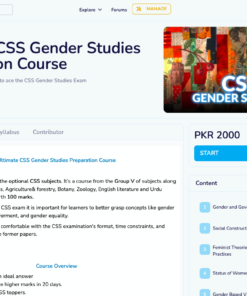 HIGH SCORING CSS GENDER STUDIES 2023 Edition SOLVED PAPERS - Dogar Brothers