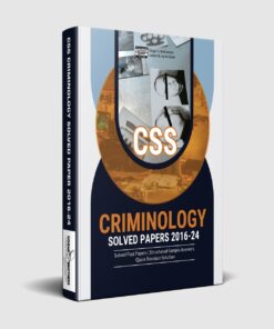 CSS Criminology Solved Papers Guide Package