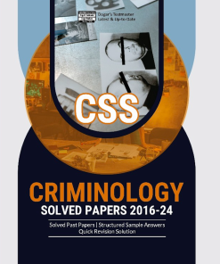 CSS Criminology Solved Papers Guide Package